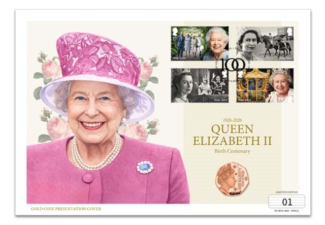 QEII Gold 50P Cover Images CL 1