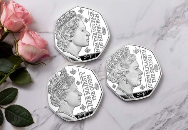 QEII Silver Proof Three Coin Set Images AT 6