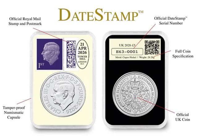 Datestamp UK 2026 Queen Elizabeth II Centenary BU £5 Product Images 4
