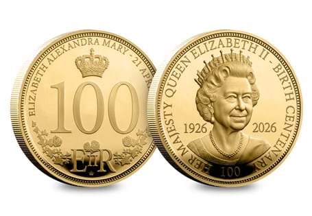 This medal has been issued to mark the Centenary of Queen Elizabeth II. Struck to Brilliant Uncirculated finish, featuring a brand new portrait of Her Majesty and finished with 24 Carat Gold plating.
