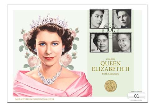 QEII Centenary Sovereign Cover Product Images CL 1