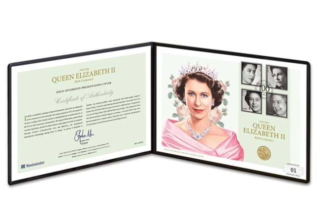 QEII Centenary Sovereign Cover Product Images CL 2