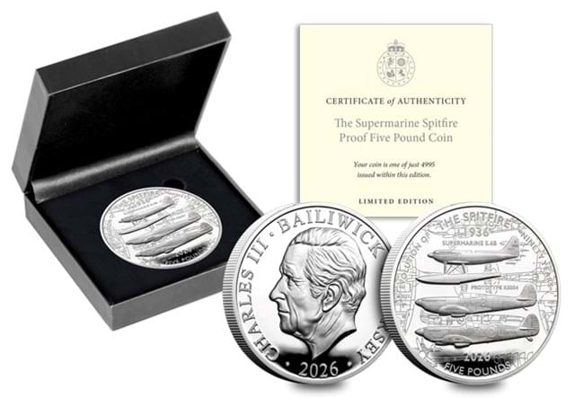 2026 Spitfire £5 CUNI Proof Box