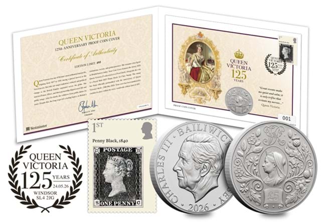 Victoria 125 Years 5 Pound Cover Images AT 3