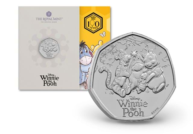 Winnie The Pooh 50P Coin 3 Images AT 1