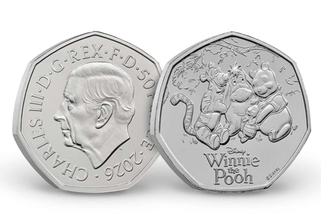 Winnie The Pooh 50P Coin 3 Images AT 13
