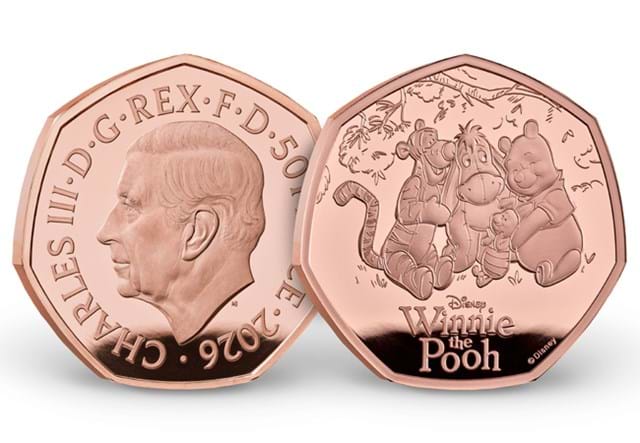 Winnie The Pooh 50P Coin 3 Images AT 11