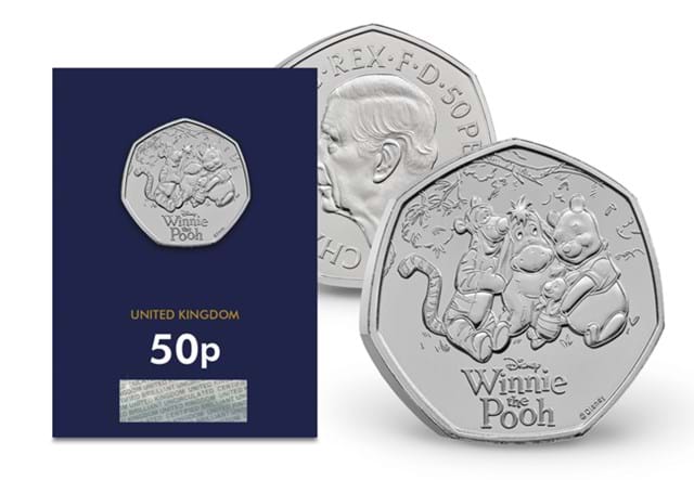 Winnie The Pooh 50P Coin 3 Images AT 14